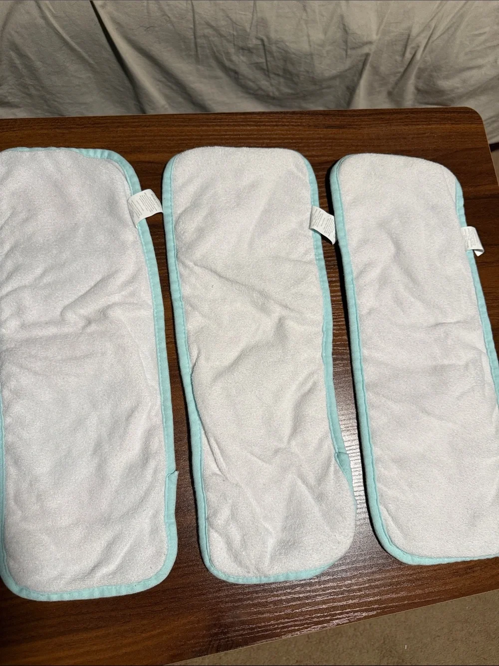 Floral and Mint Burp Cloth Set - Pink and Light Blue